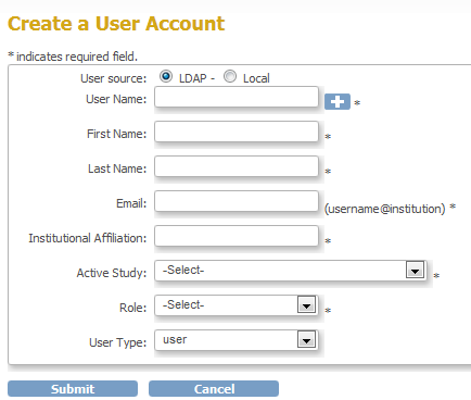 Create User Account with LDAP