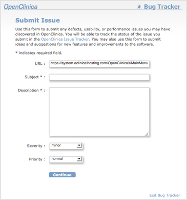Submit Issue Form